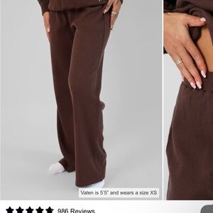 Comfrt Waffle Lounge Pant in Cocoa